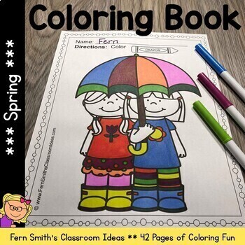Preview of Spring Coloring Pages | Spring Coloring Book