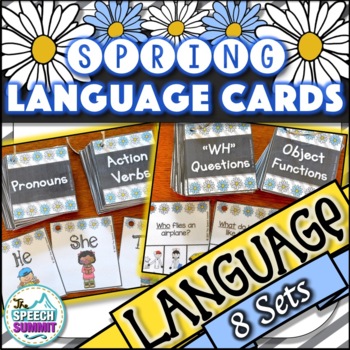 Preview of Spring Language Cards
