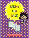 Early Finishers Spring Fun Pack K-2