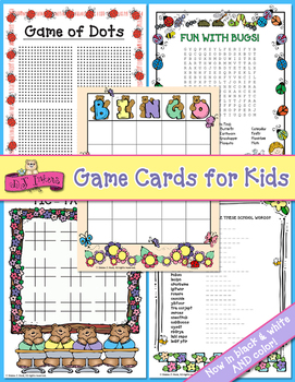 Preview of Spring Fun - Printable Games and Activities for Kids