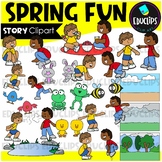 Spring Fun - Short Story Clip Art Set {Educlips Clipart}