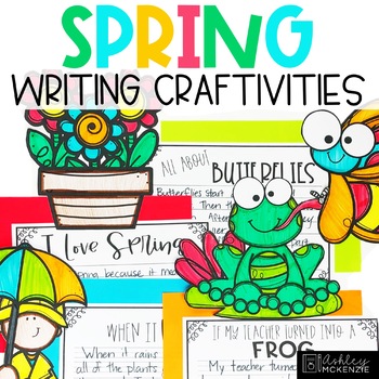 At Home Learning Spring Writing Craftivity by Ashley McKenzie | TpT