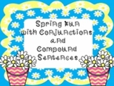 Spring Fun with Conjunctions and Compound Sentences- SmartBoard