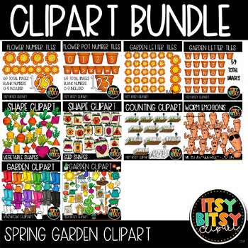 Preview of Spring Garden 10 Set BUNDLE [$40 VALUE!] shapes letters numbers objects emotions