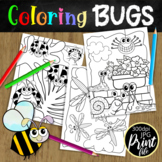 Spring Garden Bug Coloring Pages - Printable Activities