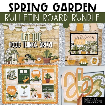 Preview of Spring Garden Classroom Decor Bundle