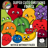 Spring Garden Clipart | Fruit Faces Emotions Feelings