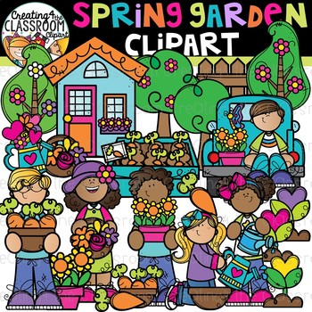 Preview of Spring Garden Clipart {Spring Clipart}