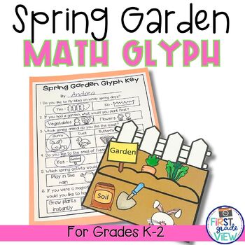 Preview of Spring Garden Glyph | Spring Math Craft