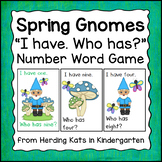 Spring Gnome Number Word Game
