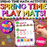 Spring Garden Play Mat Activities - FREE - Counting, Ten Frames, Tracing