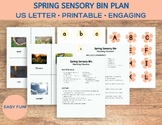 Spring Garden Sensory Bin Activity
