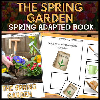 Preview of Spring Garden Tools Errorless Interactive Adapted Book for Special Education