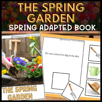 Preview of Spring Garden Tools Interactive Adapted Book for Special Education