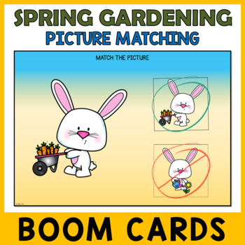 Preview of Spring Gardening Picture Matching - Bunnies