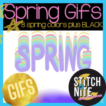 Preview of Spring Gifs Clip Art (Moving pictures!)
