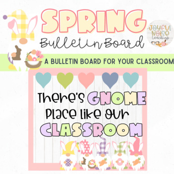 Preview of Spring Gnome Themed Bulletin Board Kit or Gnomes Door Decor