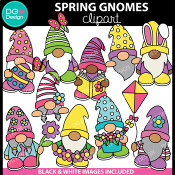 Preview of Spring Gnomes Clipart | Easter Clip Art | Springtime Clipart | Spring Activities