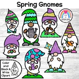 Spring Gnomes Clipart {Accents for Easter, March and April}