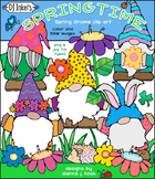 Spring Gnomes  - Garden Clip Art Download