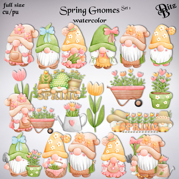 Preview of Spring Gnomes Set 1