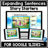 Spring Google Classroom | Expanding Sentences | WH Questio