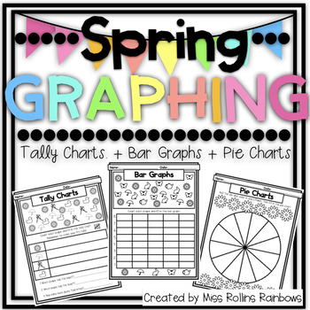 Preview of Spring Graphing! {Bar Graphs, Tally Charts, Pie Charts}