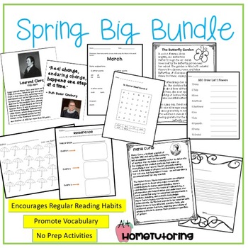 Preview of Spring Growing Big Bundle (March, April, May)