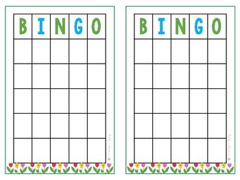 Spring Guessing Game and Bingo Freebie by Communication Blessings