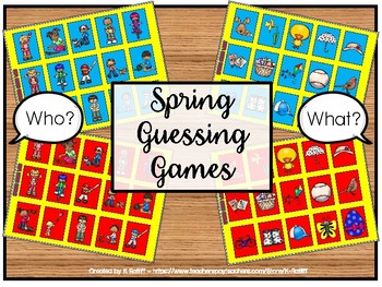 Preview of Spring Guessing Games:  Who? and What?