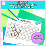 Spring Guided Grid Drawing: No Prep Visual Motor Integrati