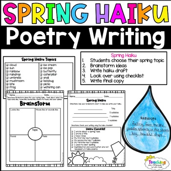 Spring Haiku Poetry Writing Template Bulletin Board 