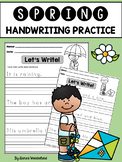 Spring Sentence Handwriting Practice | Tracing and Writing