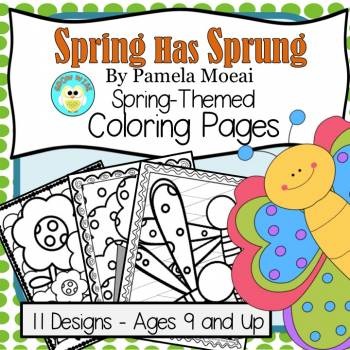 Preview of Spring Has Sprung Coloring Sheets
