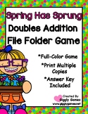 Spring Has Sprung Doubles Addition File Folder Game