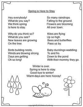 Spring Poetry, Plays, and Writing by LMN Tree | Teachers Pay Teachers