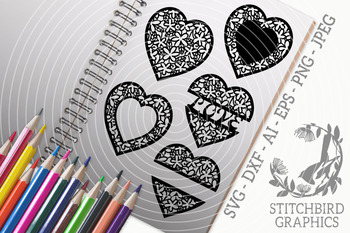 Download Spring Hearts Svg Dxf Mother S Day Stitchbird Graphics Commercial Use SVG, PNG, EPS, DXF File