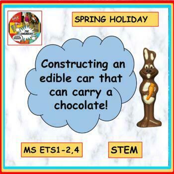 Preview of Spring Holiday Edible Car STEM project MS ETS1-2 MS ETS1-4 