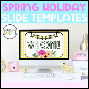 Preview of Spring Holiday Google Slides Template | Distance Learning
