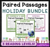 Spring Holidays Reading Comprehension Paired Passages BUNDLE