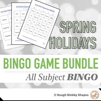 Preview of Spring Holidays - Seasonal - Classroom BINGO Growing Bundle