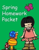Spring Homework Packet (No Prep!)