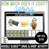 Spring How Much Does It Cost? Up to $10 Google Slides Activity