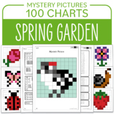 Spring Hundred Charts Math Mystery Pictures: Place value A