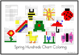 Spring Hundreds Chart Coloring 1-100