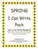 Spring "I Can Write" Pack