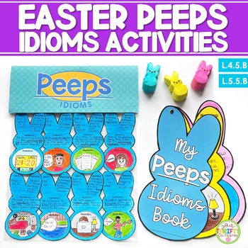 Preview of Spring Idioms Activities | April Bulletin Board | Easter Peeps Craft Activity