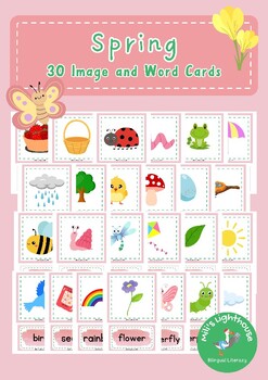 Preview of Spring Image and Word Cards