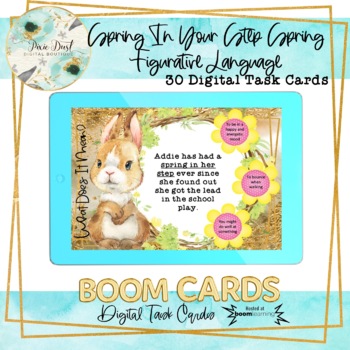 Preview of Spring In Your Step Spring Figurative Language BOOM Cards – Speech Therapy