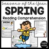 Spring Informational Reading Comprehension Worksheet Seaso